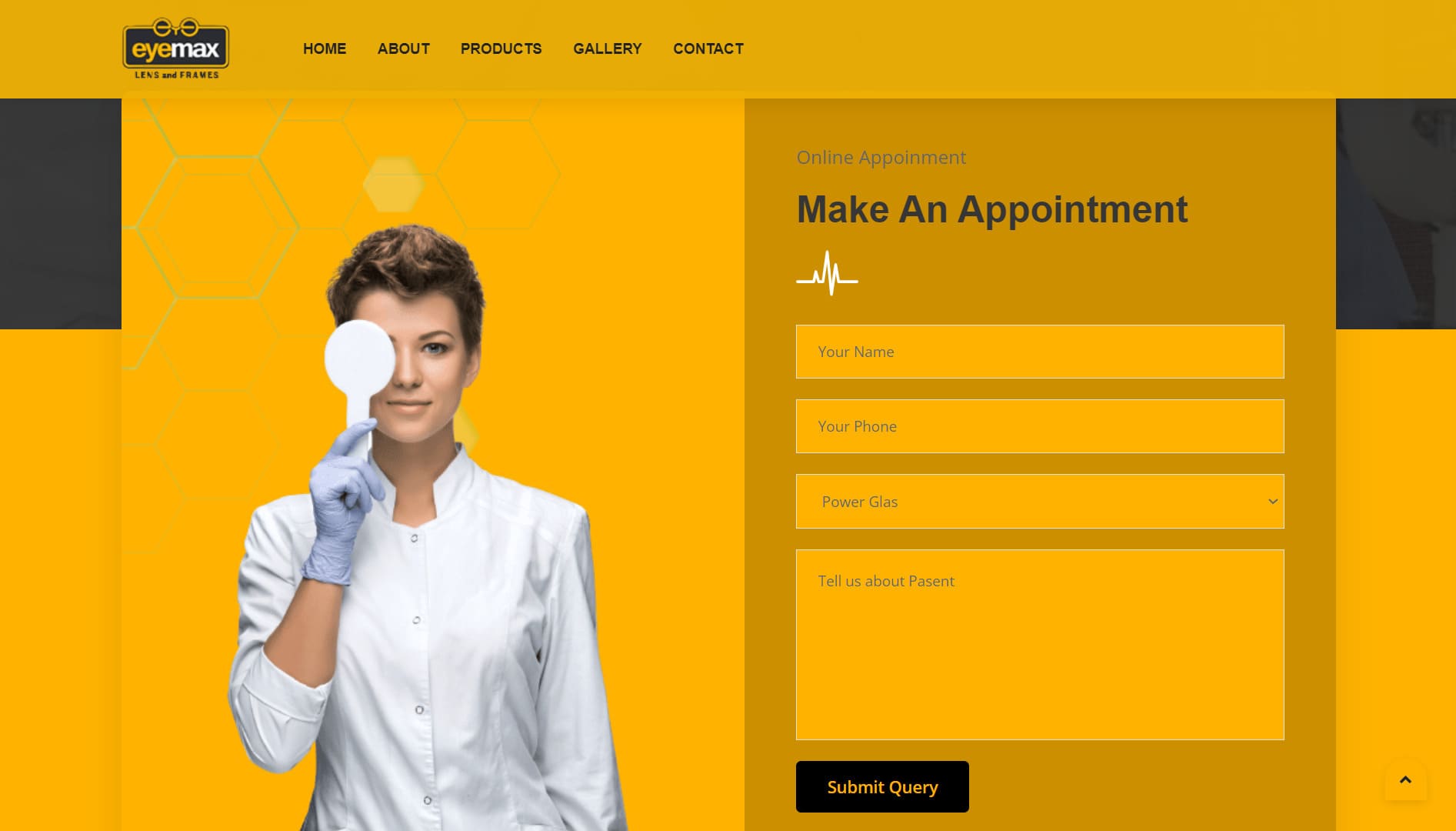 Eyemax — Web design